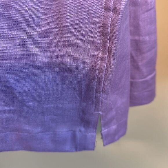 Paul Frederick Pure Linen Button Front Shirt XXLT - Picture 3 of 5